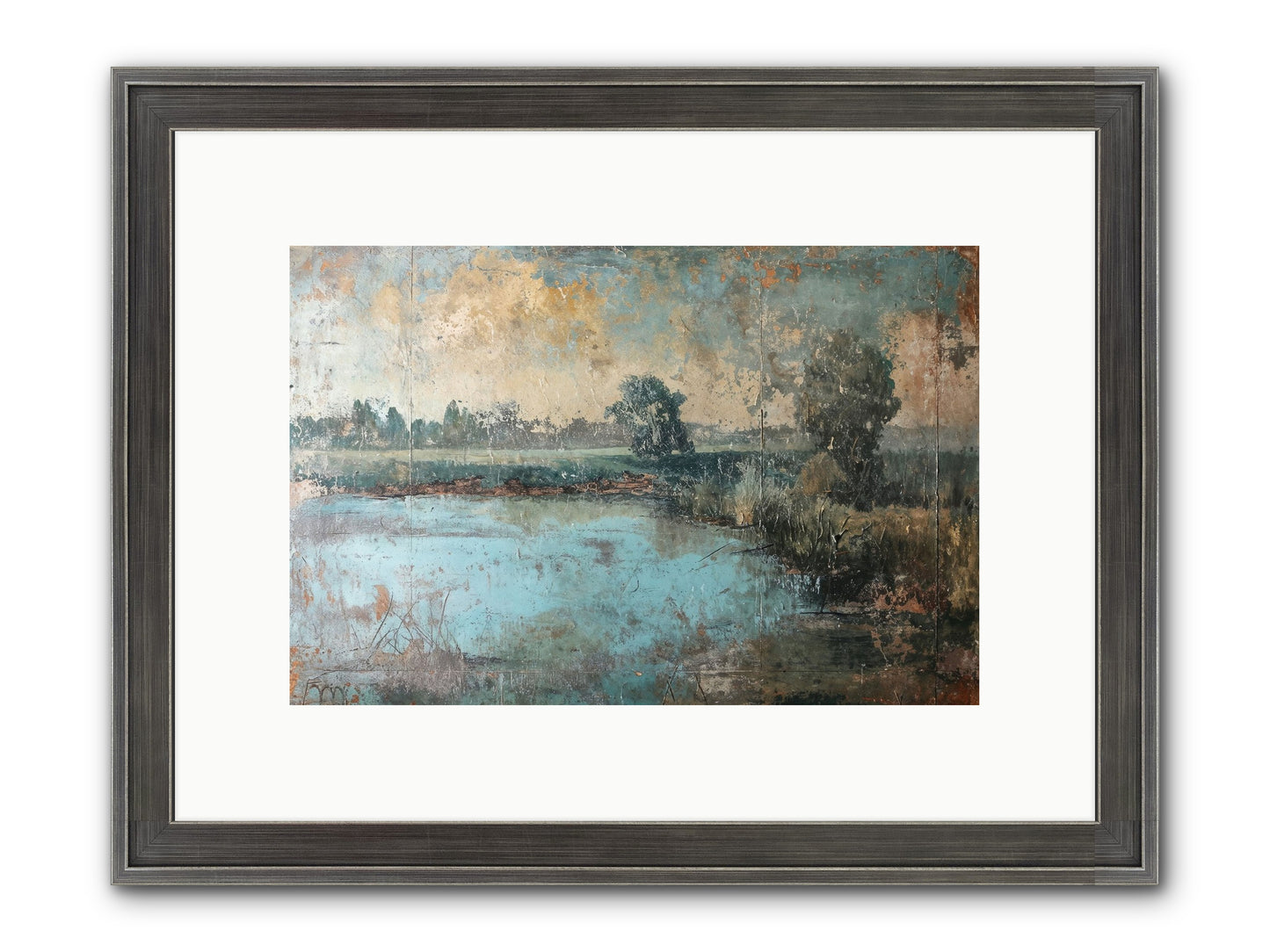 A Song Before Framed Print - Slimwoods Black/Silver 12x8