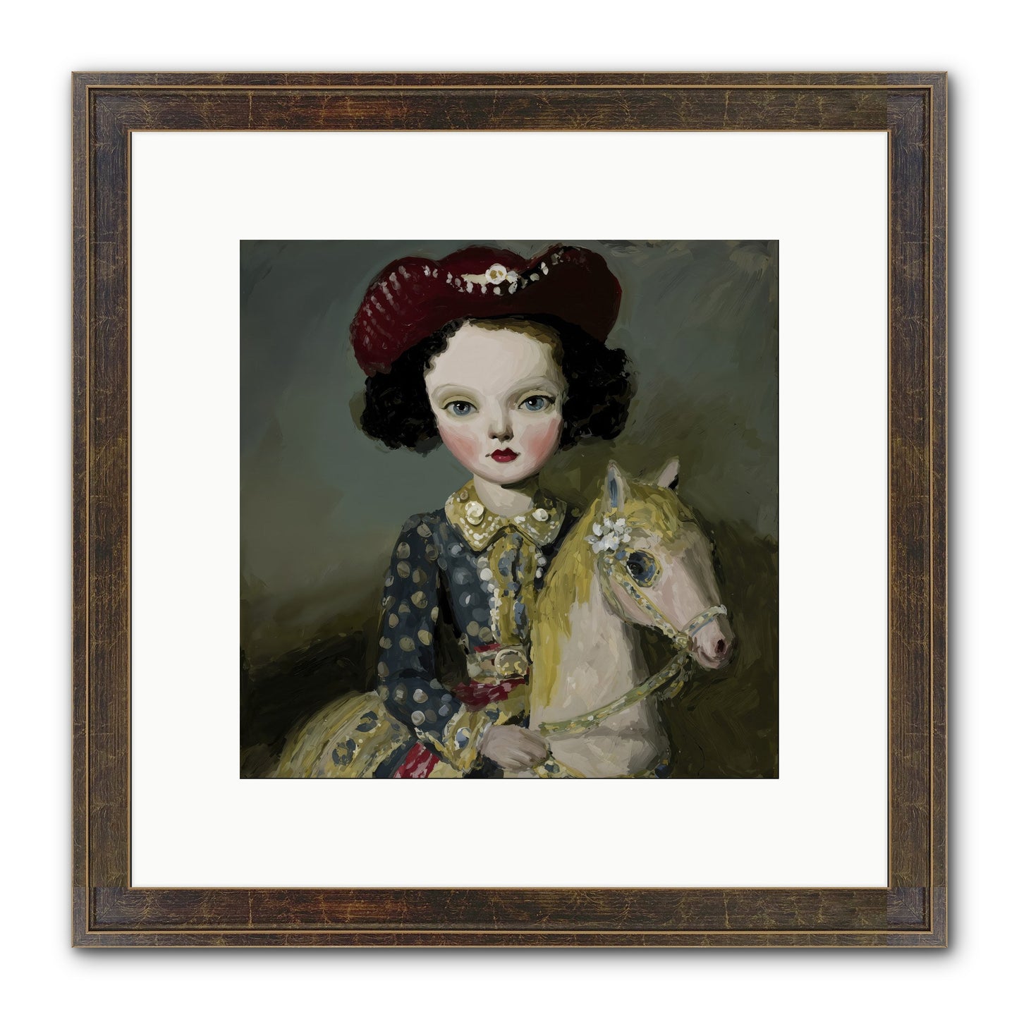 A Song for the Meadow Framed Print - Slimwoods Black/Gold 10x10