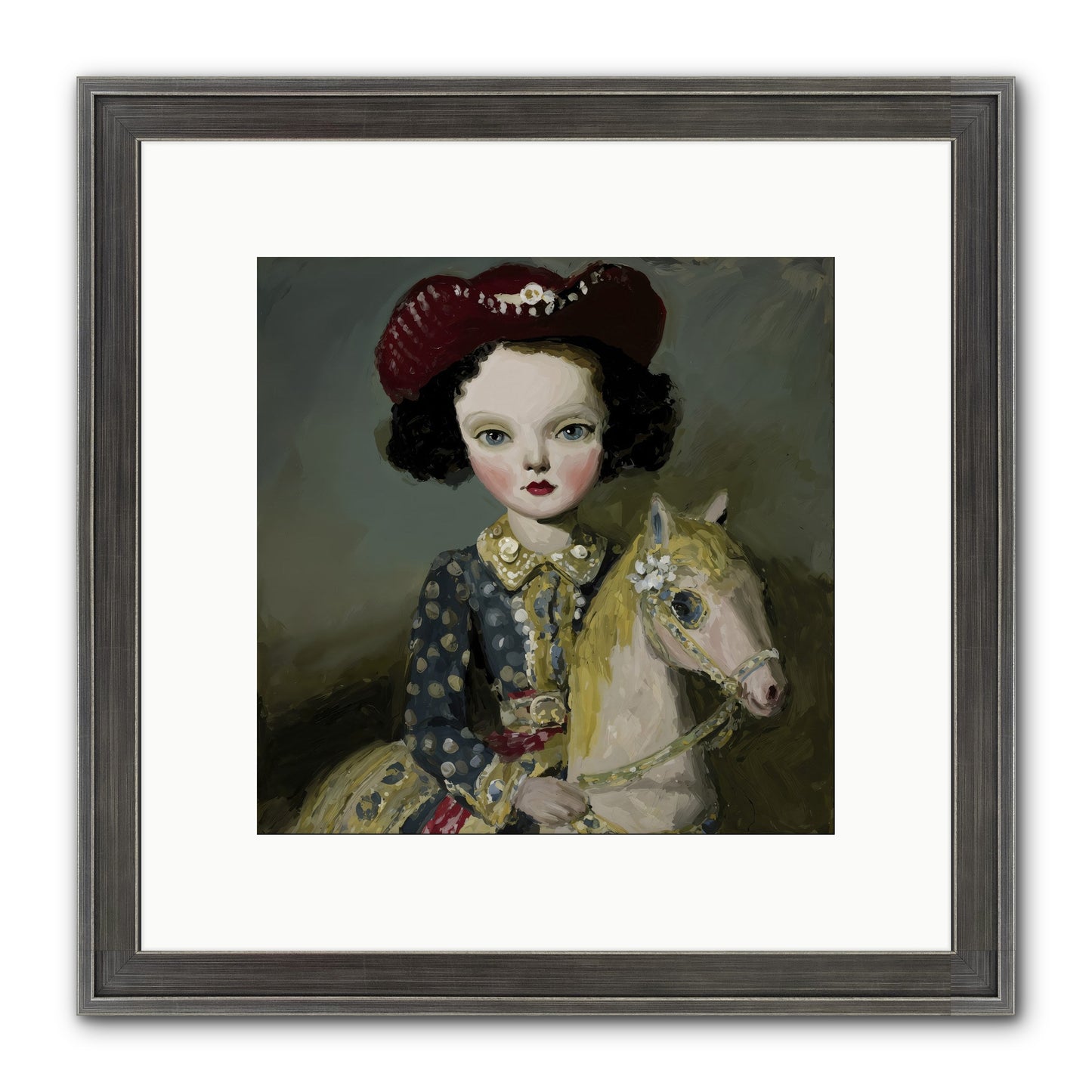 A Song for the Meadow Framed Print - Slimwoods Black/Silver 10x10