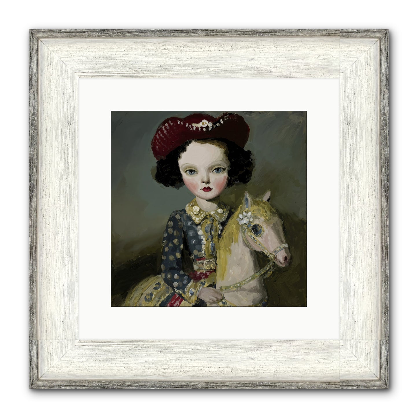 A Song for the Meadow Framed Print - Driftwood White 12x12