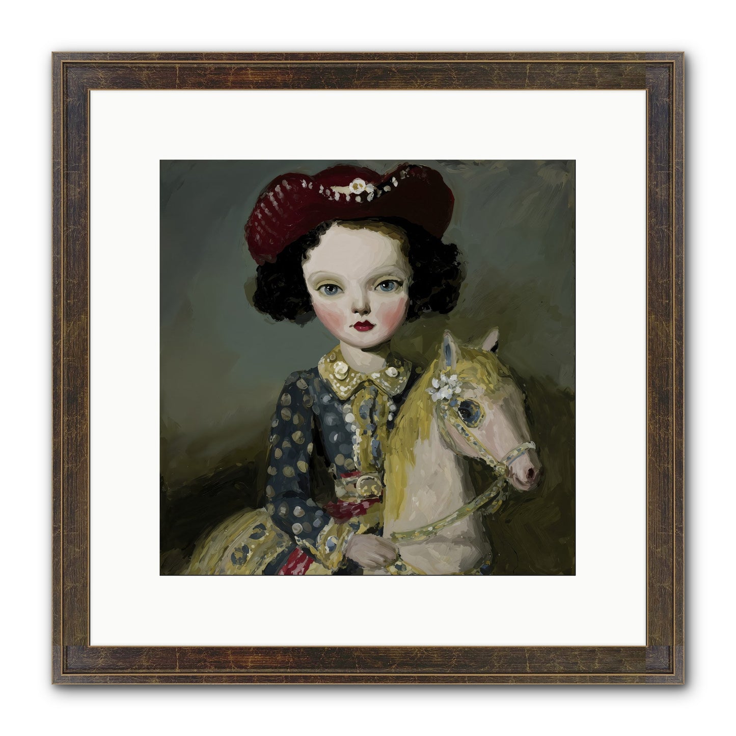 A Song for the Meadow Framed Print - Slimwoods Black/Gold 12x12
