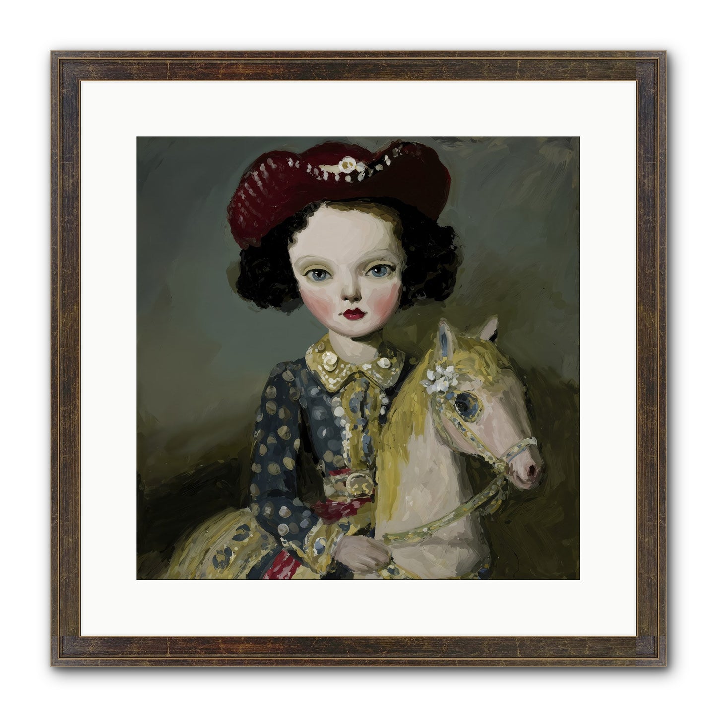 A Song for the Meadow Framed Print - Slimwoods Black/Gold 16x16
