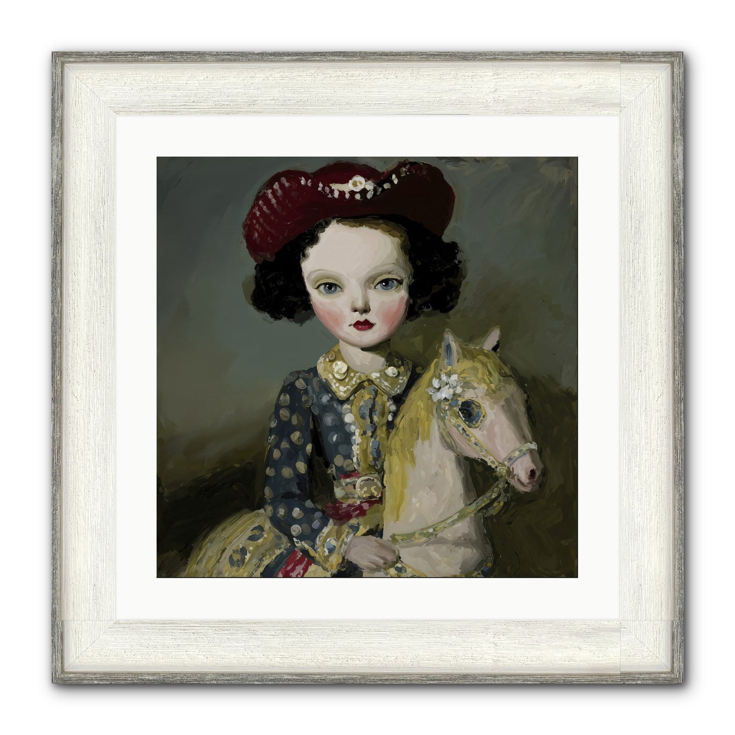A Song for the Meadow Framed Print - Driftwood White 20x20