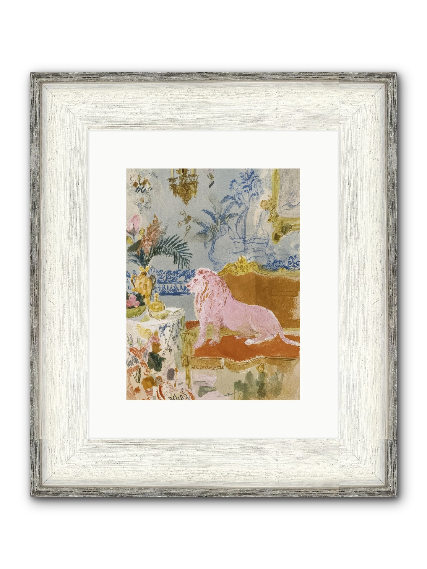 A Study In Lavender Smoke Framed Print - Driftwood White 9x12