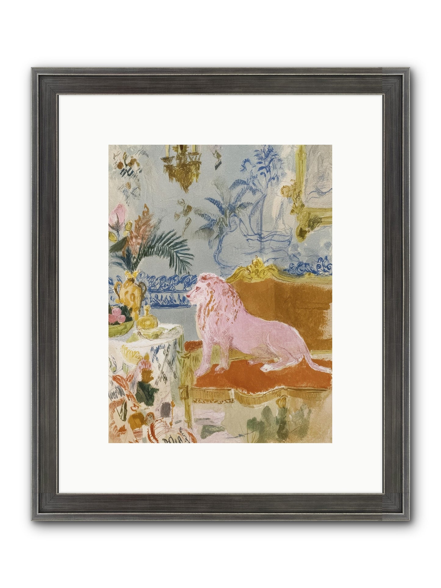 A Study In Lavender Smoke Framed Print - Slimwoods Black/Silver 9x12