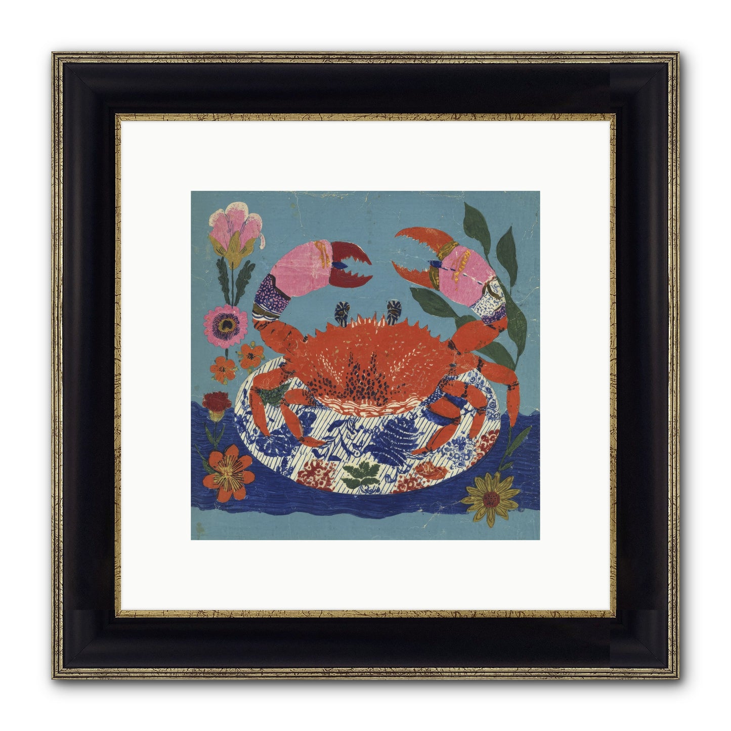 A Supper Of Slight Intrigues Framed Print - Black & Gold 10x10