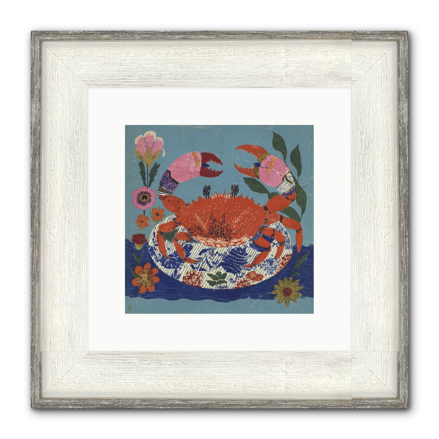 A Supper Of Slight Intrigues Framed Print - Driftwood White 10x10