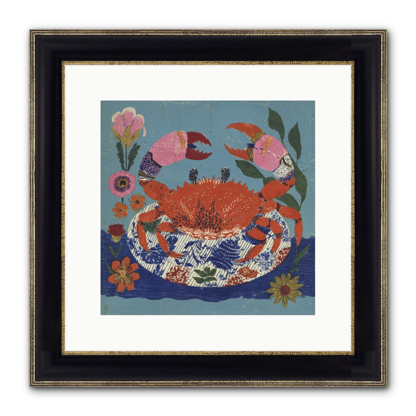A Supper Of Slight Intrigues Framed Print - Black & Gold 12x12