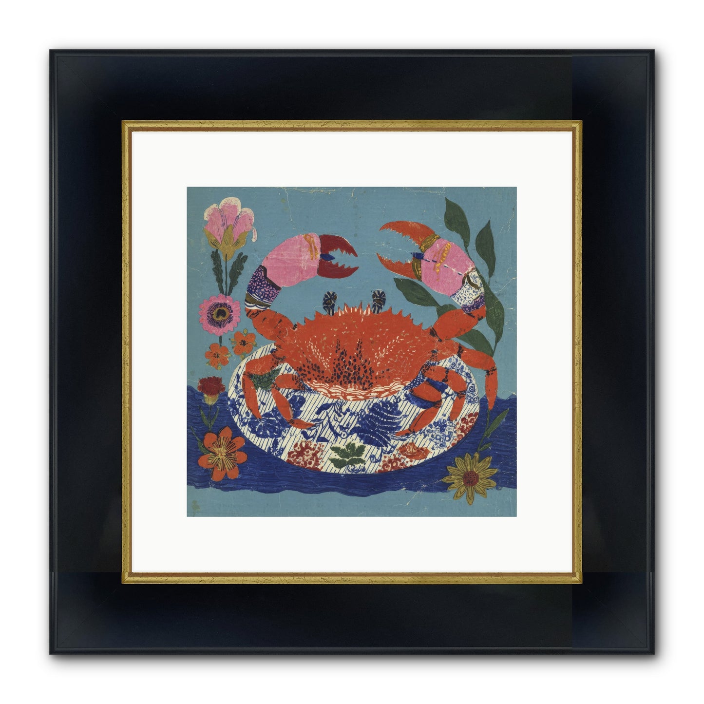 A Supper Of Slight Intrigues Framed Print - Wide Black w/Gold 12x12