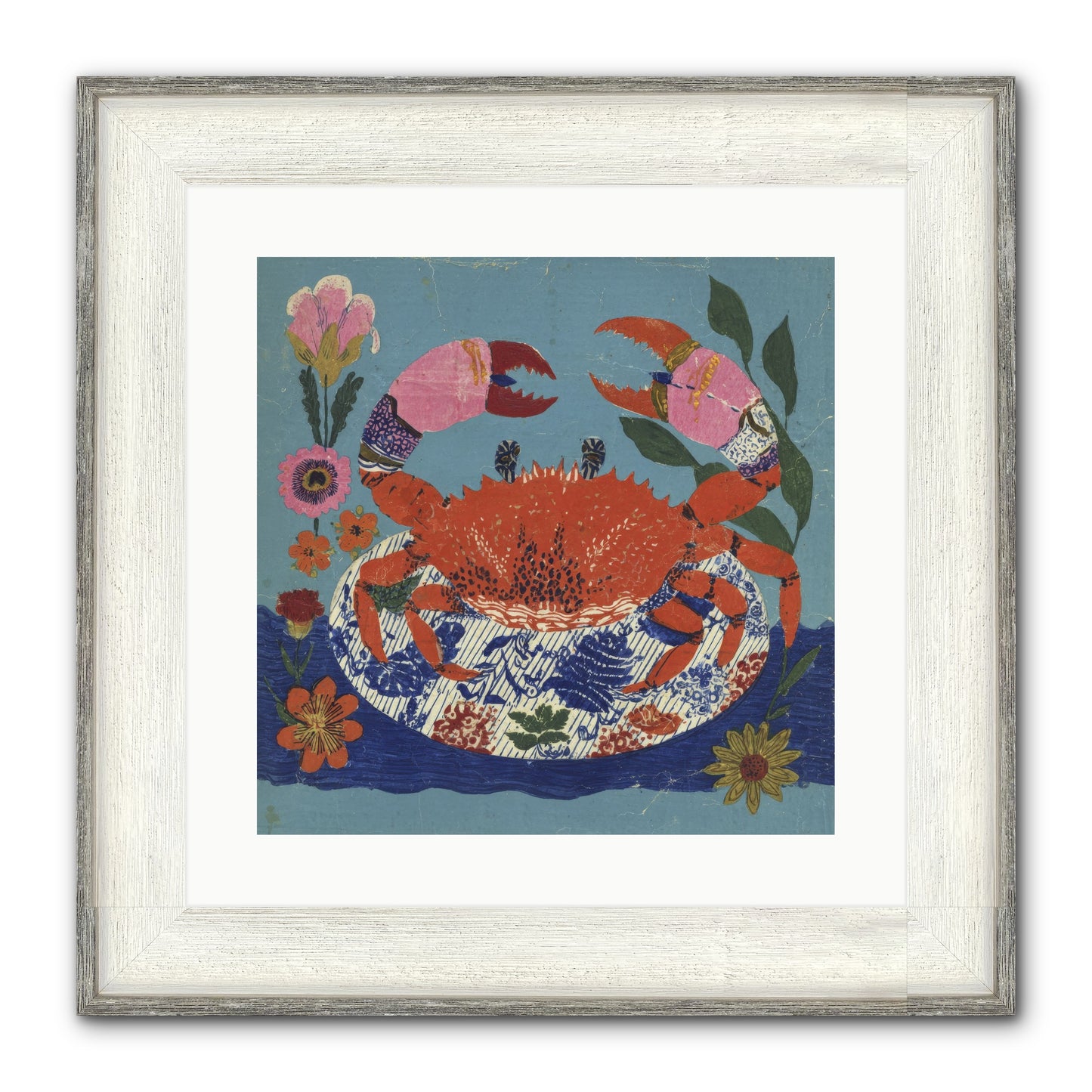 A Supper Of Slight Intrigues Framed Print - Driftwood White 16x16