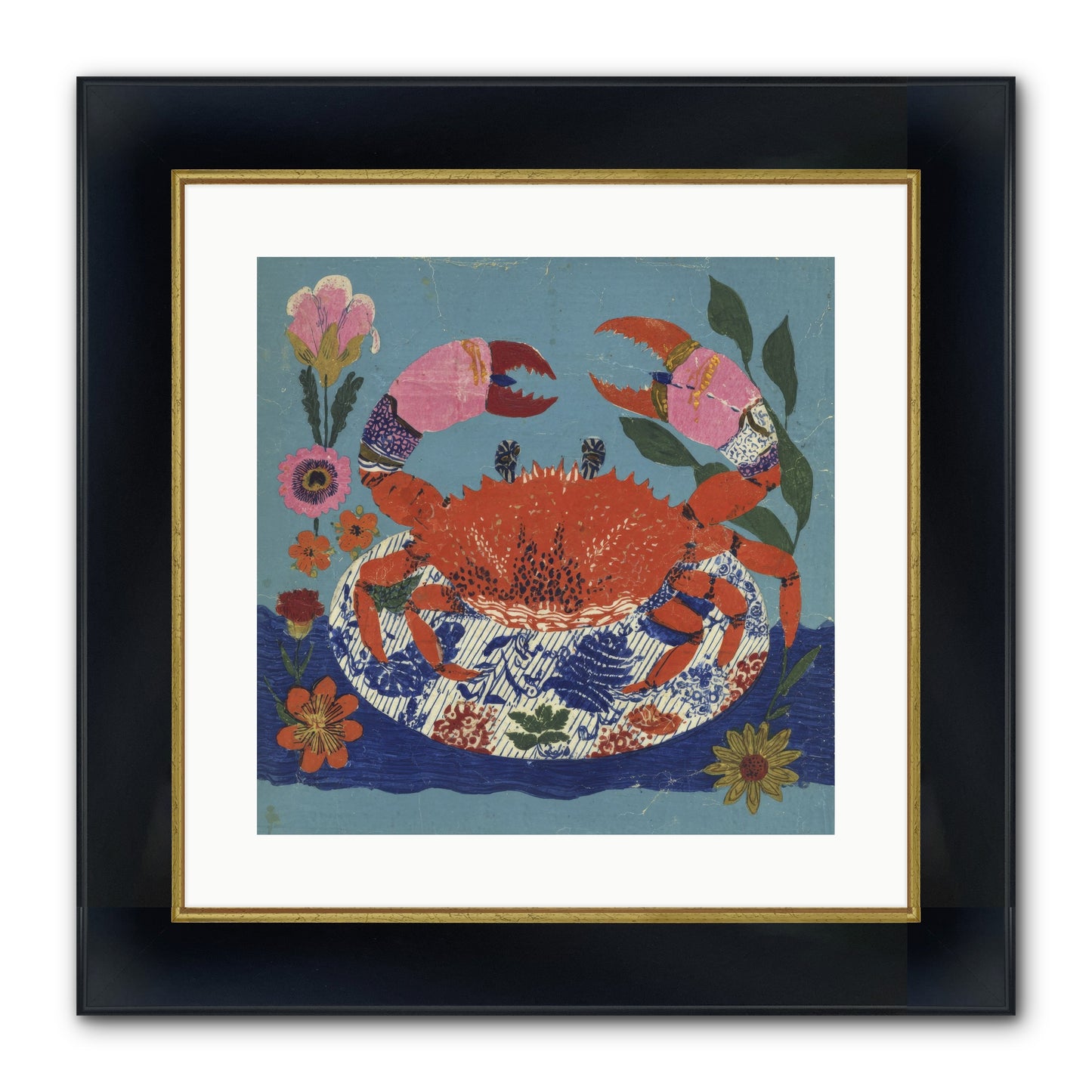 A Supper Of Slight Intrigues Framed Print - Wide Black w/Gold 16x16