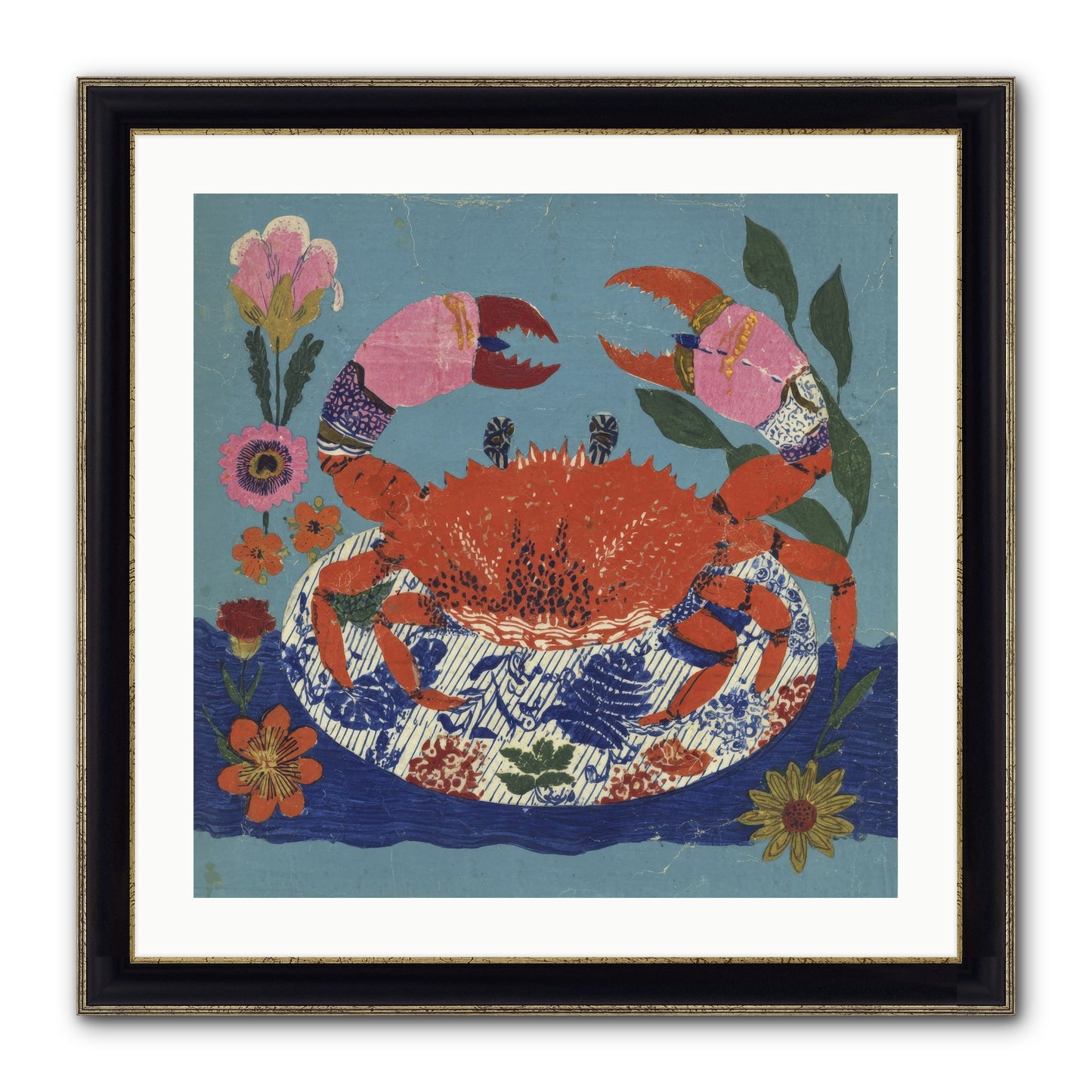 A Supper Of Slight Intrigues Framed Print - Black & Gold 24x24