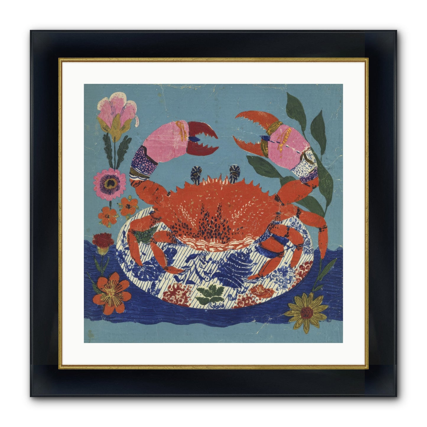 A Supper Of Slight Intrigues Framed Print - Wide Black w/Gold 24x24