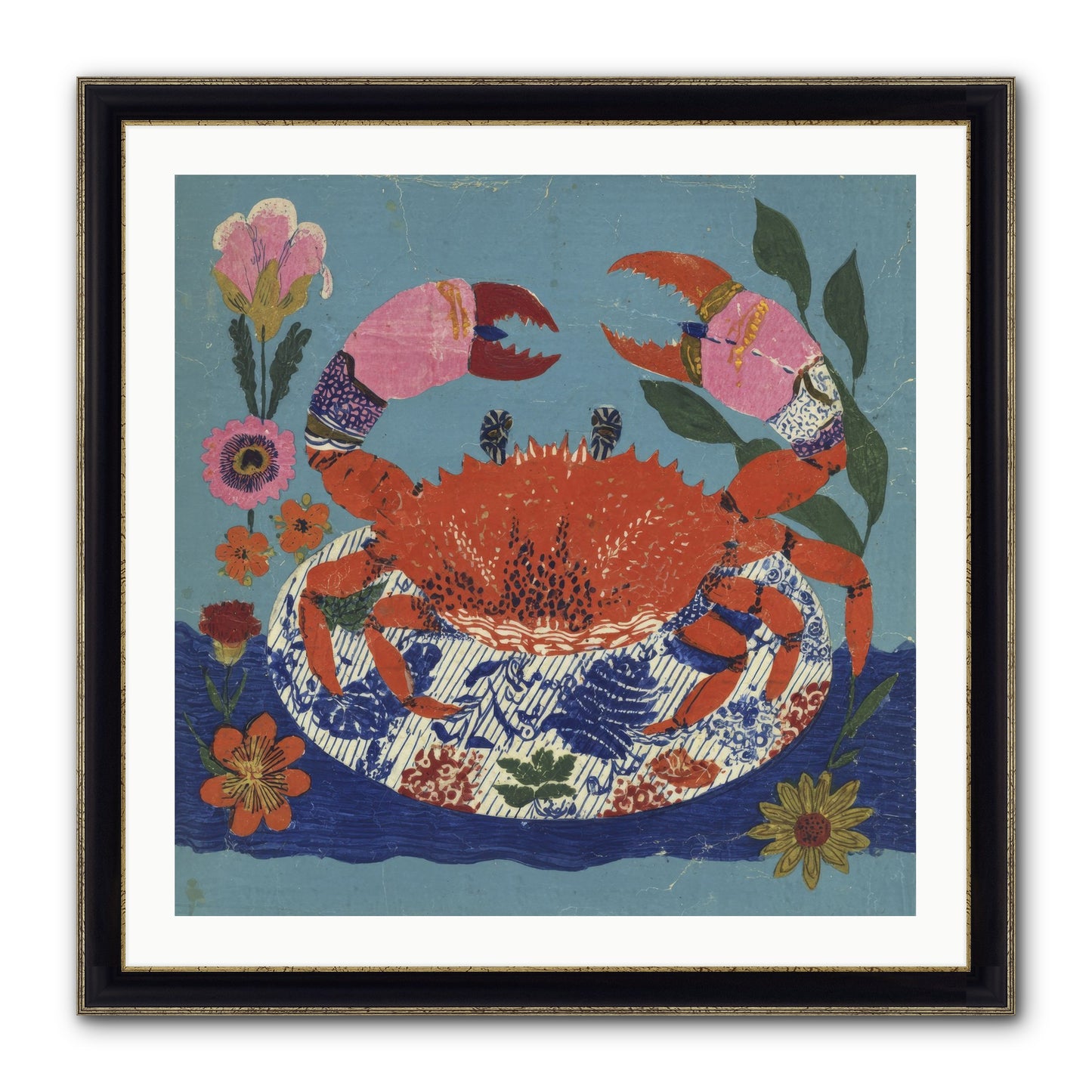 A Supper Of Slight Intrigues Framed Print - Black & Gold 30x30
