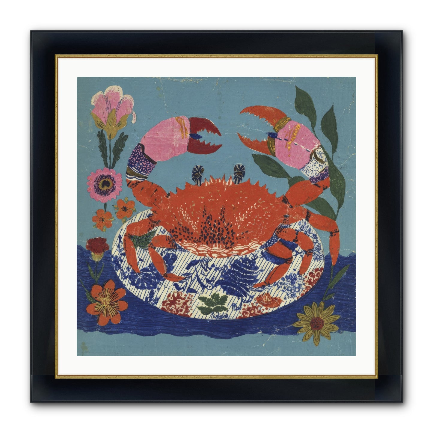A Supper Of Slight Intrigues Framed Print - Wide Black w/Gold 30x30