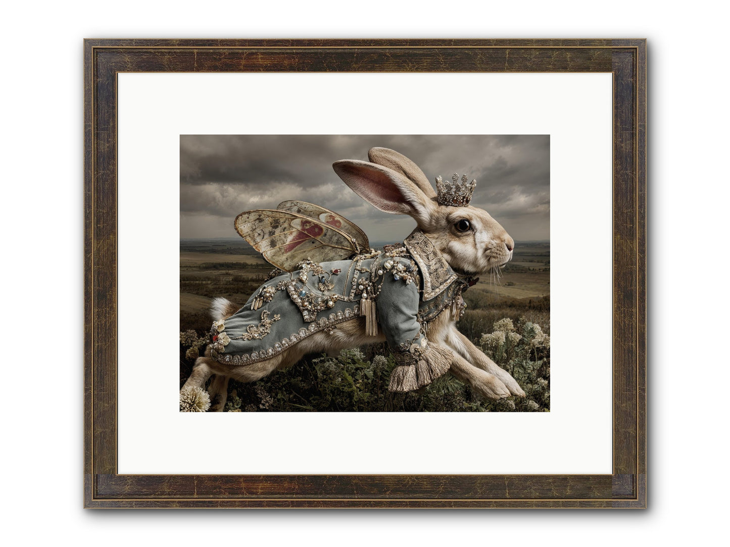 A Theory Of Bloom No.1 Framed Print - Slimwoods Black/Gold 12x9