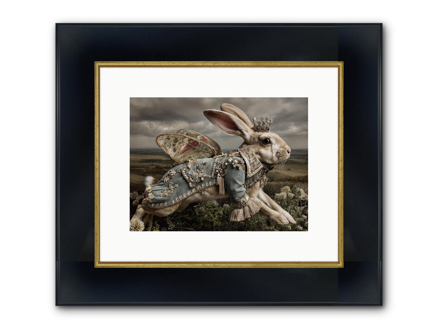 A Theory Of Bloom No.1 Framed Print - Wide Black w/Gold 12x9