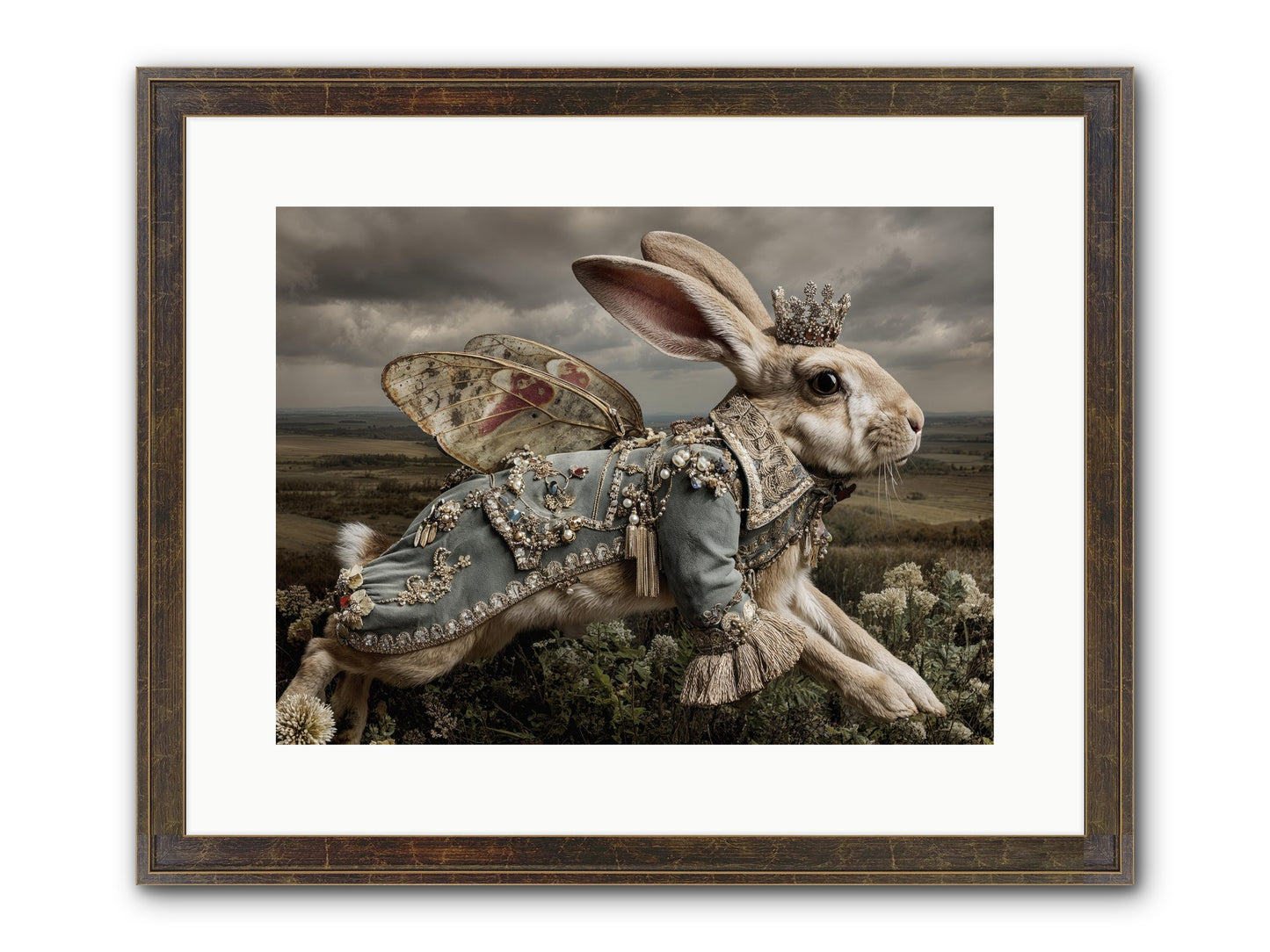 A Theory Of Bloom No.1 Framed Print - Slimwoods Black/Gold 16x12