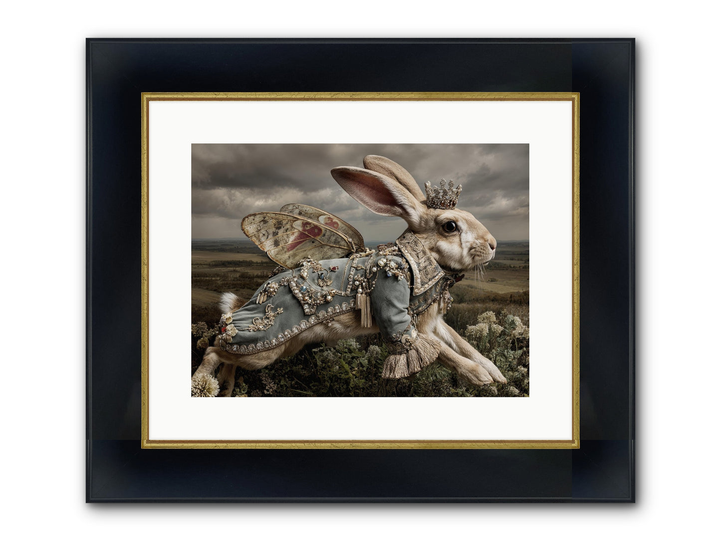 A Theory Of Bloom No.1 Framed Print - Wide Black w/Gold 16x12