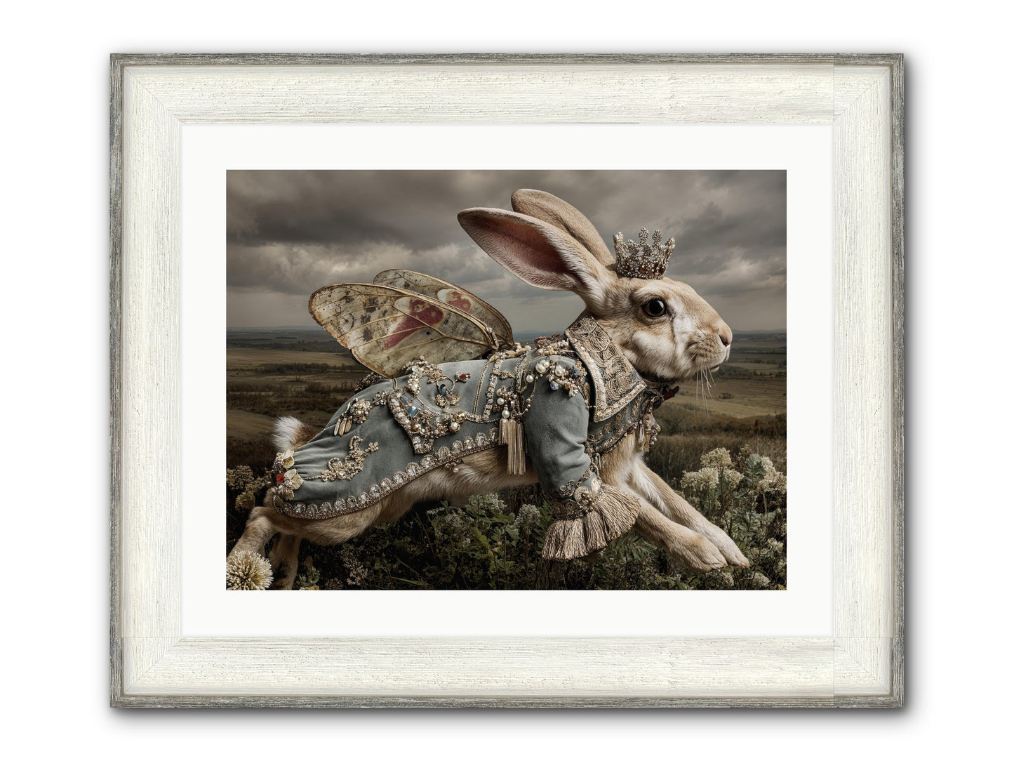 A Theory Of Bloom No.1 Framed Print - Driftwood White 24x18