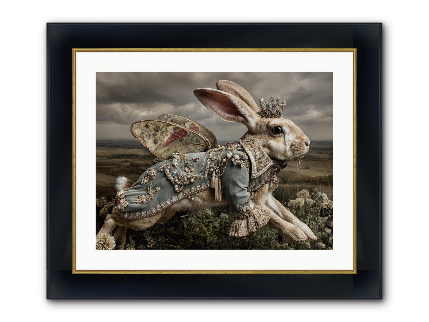 A Theory Of Bloom No.1 Framed Print - Wide Black w/Gold 24x18