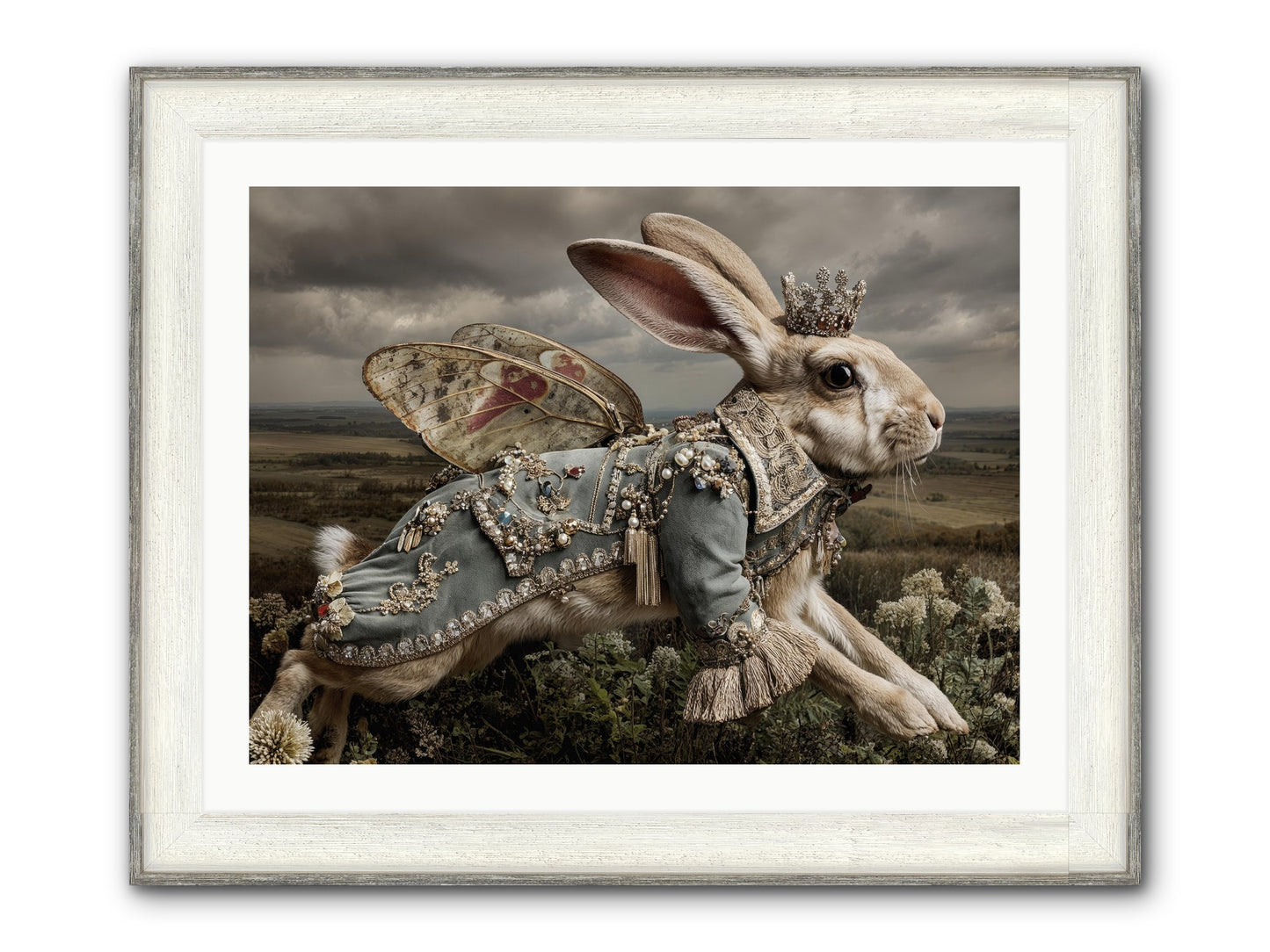 A Theory Of Bloom No.1 Framed Print - Driftwood White 32x24