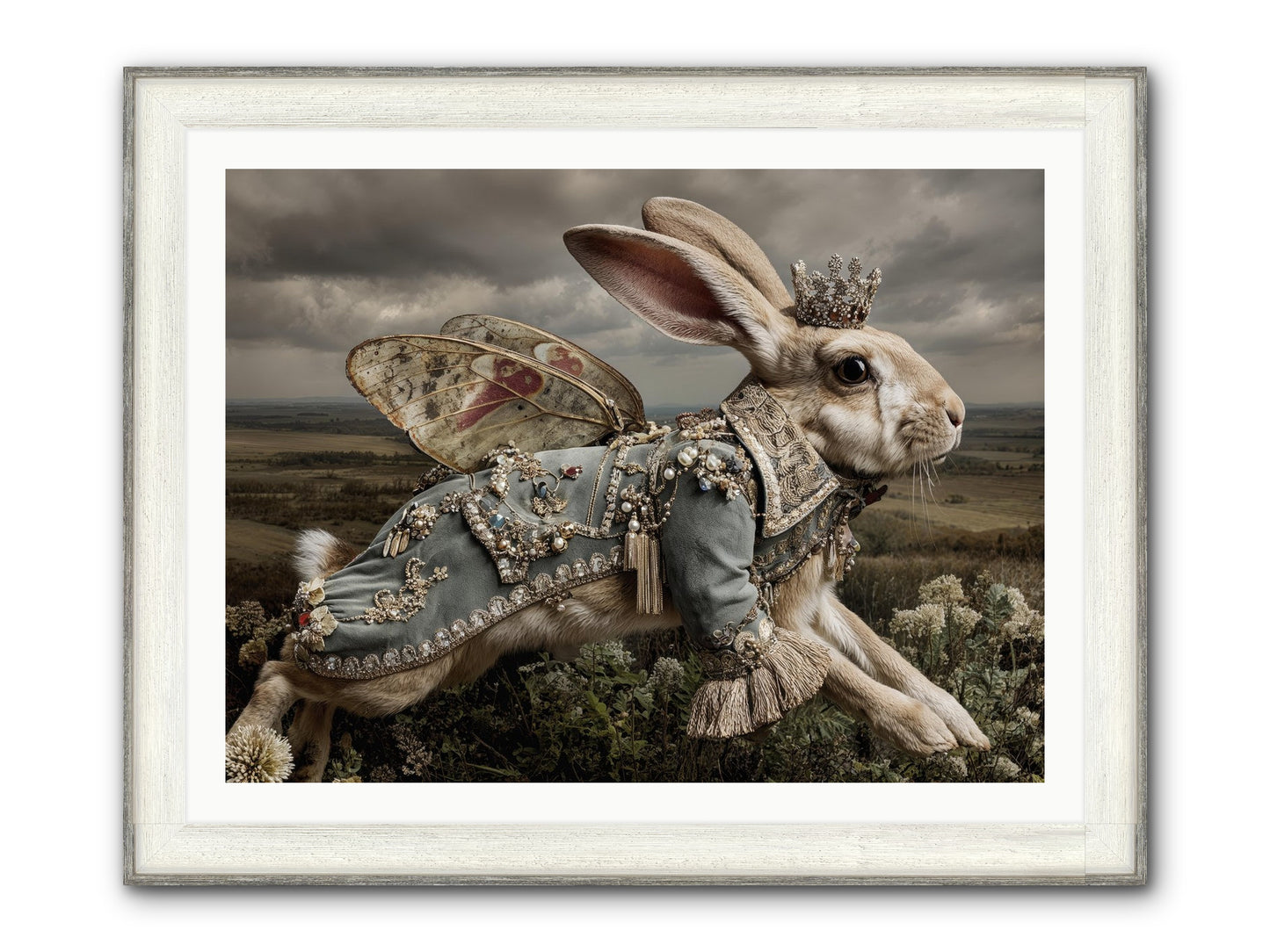 A Theory Of Bloom No.1 Framed Print - Driftwood White 40x30