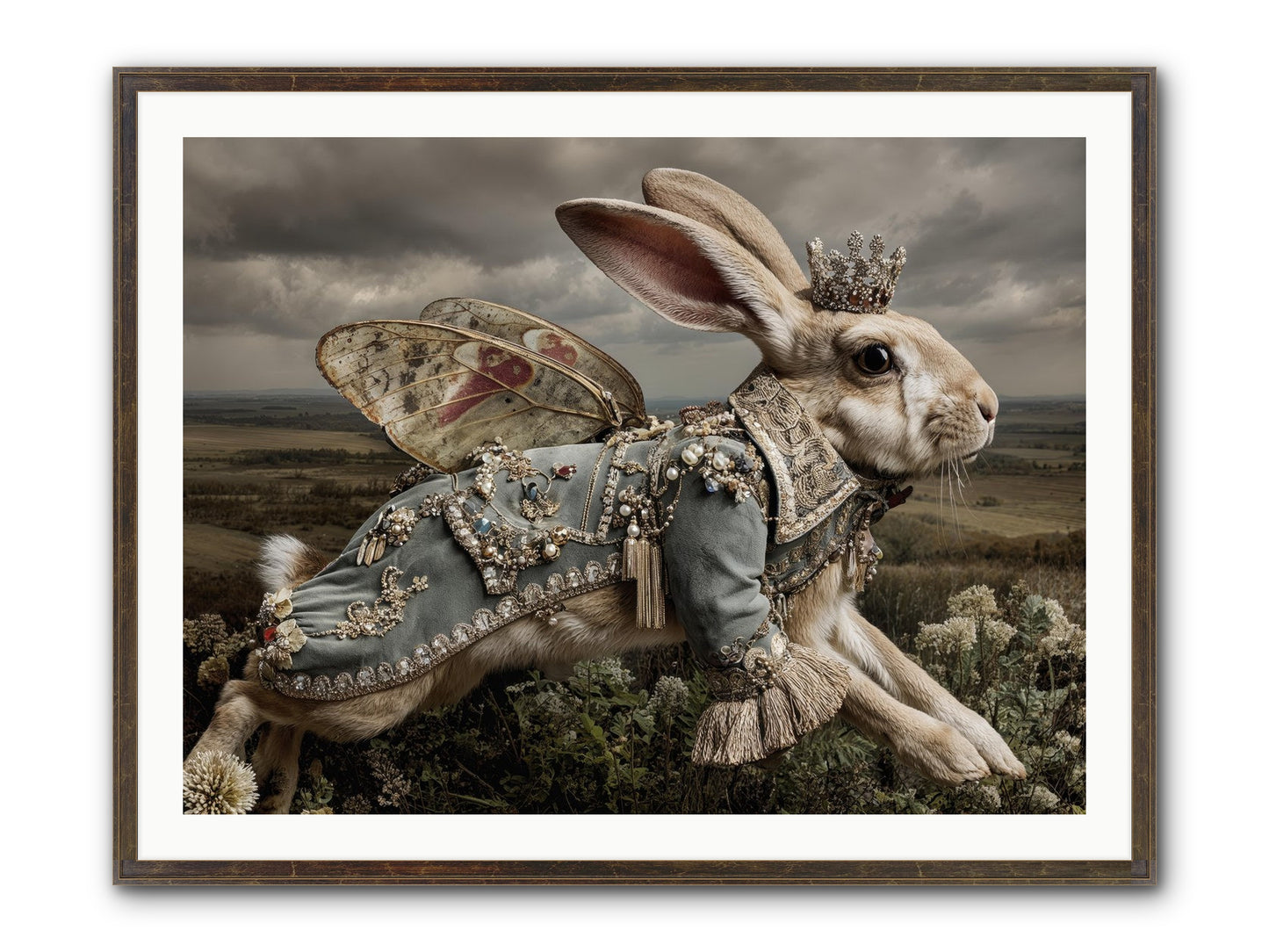 A Theory Of Bloom No.1 Framed Print - Slimwoods Black/Gold 40x30