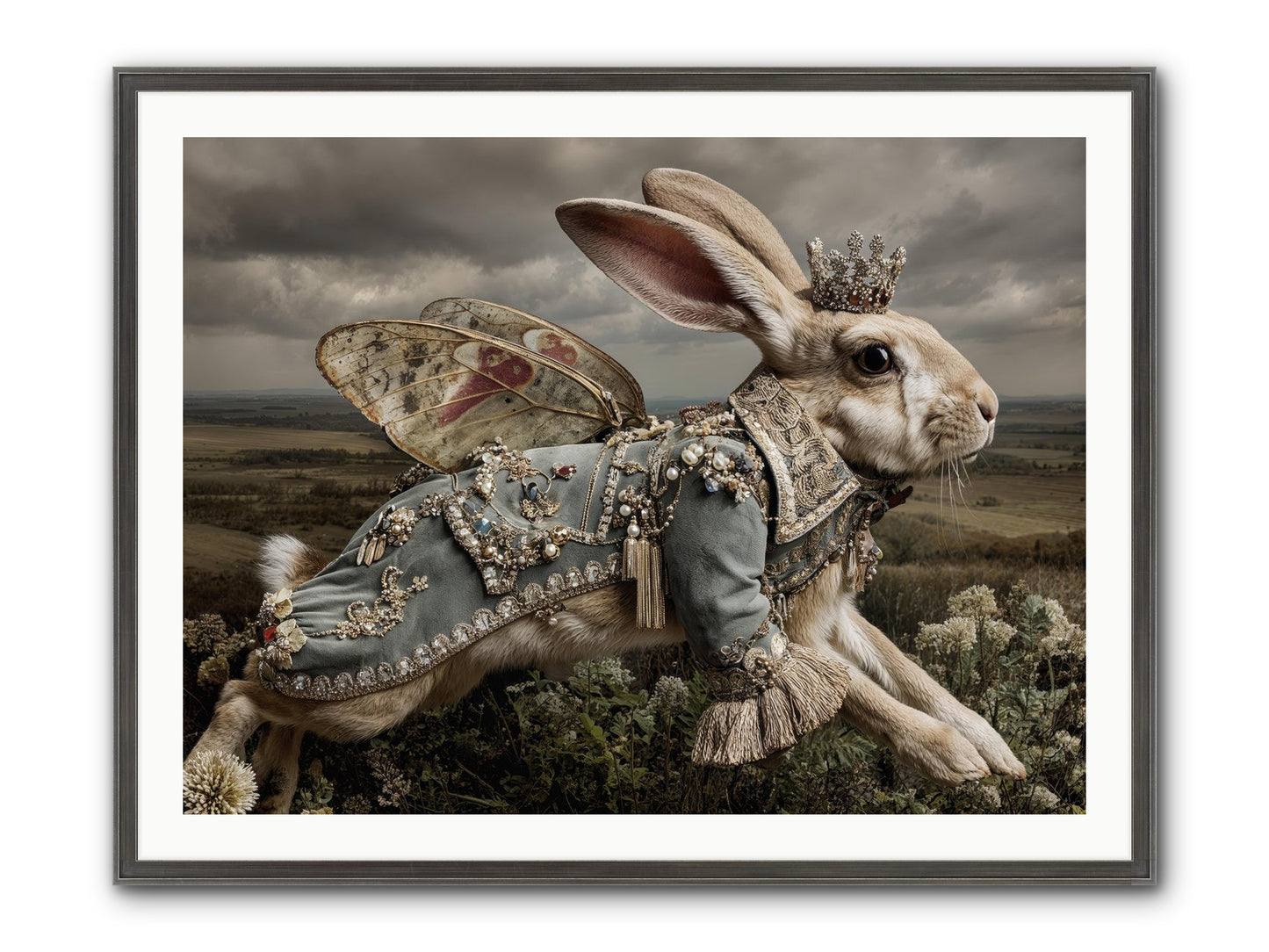 A Theory Of Bloom No.1 Framed Print - Slimwoods Black/Silver 40x30