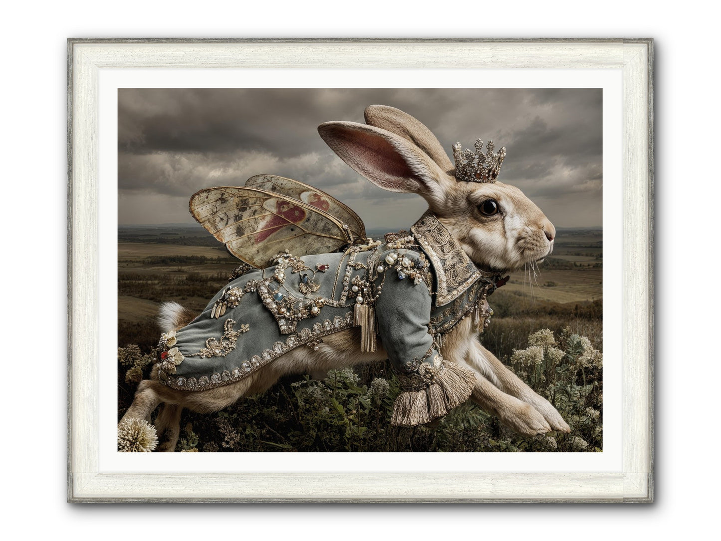 A Theory Of Bloom No.1 Framed Print - Driftwood White 48x36