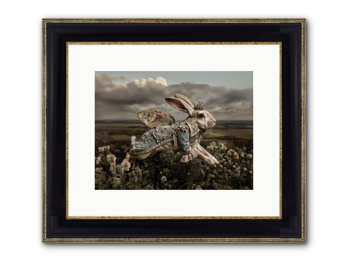 A Theory Of Bloom.No.2 Framed Print - Black & Gold 12x9