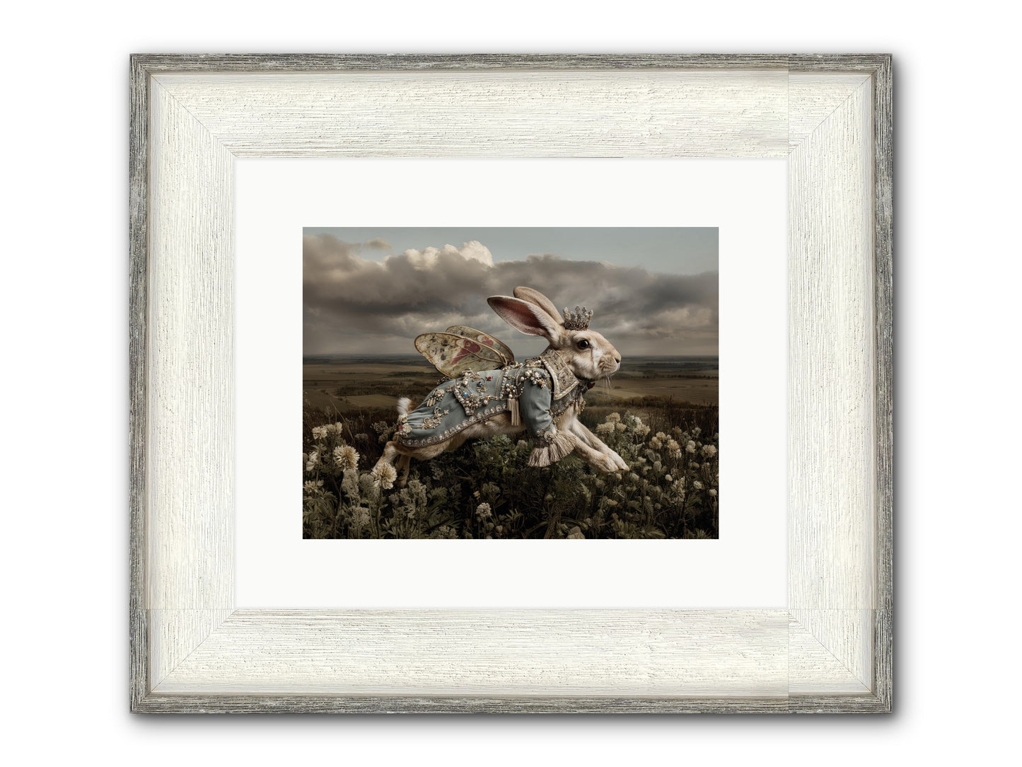 A Theory Of Bloom.No.2 Framed Print - Driftwood White 12x9