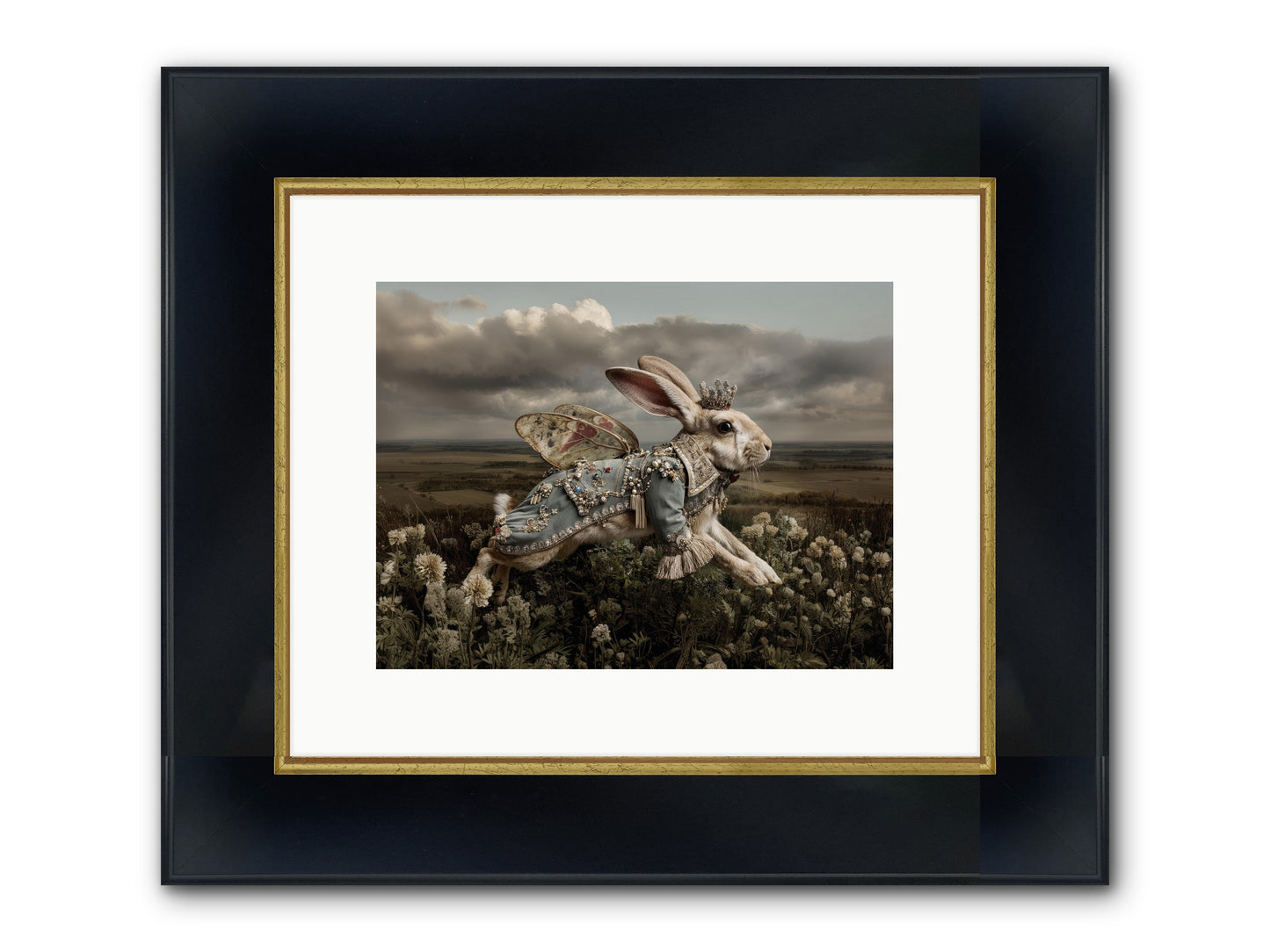 A Theory Of Bloom.No.2 Framed Print - Wide Black w/Gold 12x9