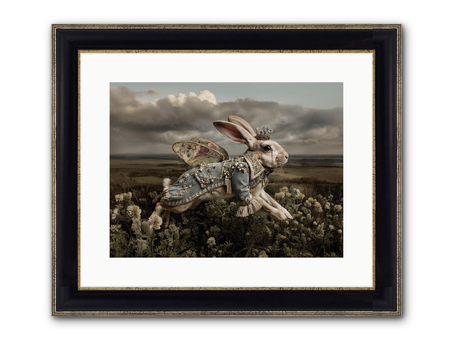 A Theory Of Bloom.No.2 Framed Print - Black & Gold 16x12