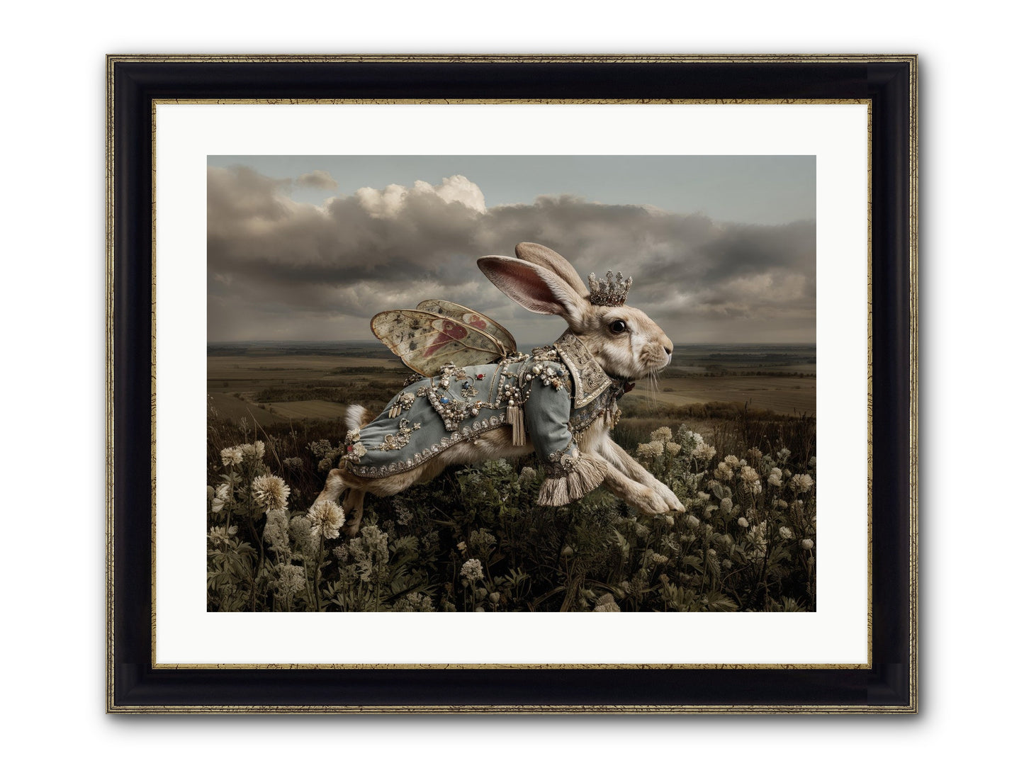 A Theory Of Bloom.No.2 Framed Print - Black & Gold 24x18