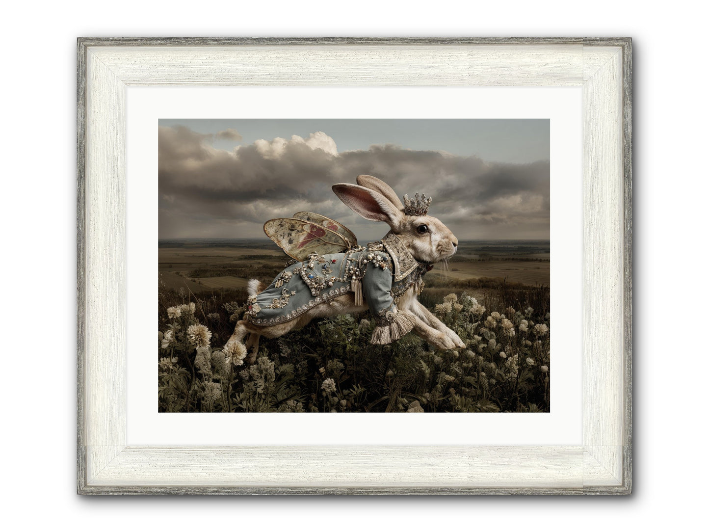 A Theory Of Bloom.No.2 Framed Print - Driftwood White 24x18