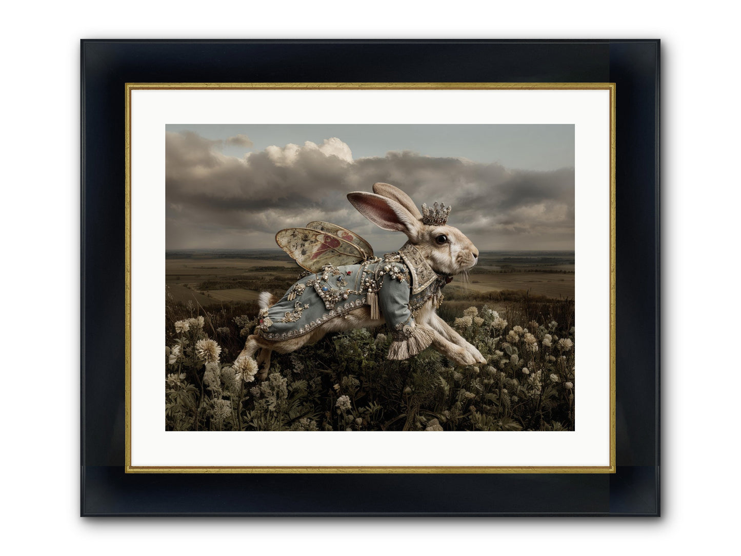 A Theory Of Bloom.No.2 Framed Print - Wide Black w/Gold 24x18