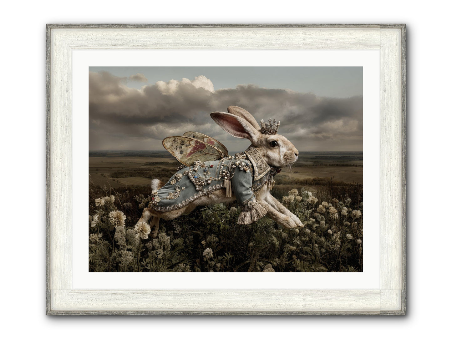 A Theory Of Bloom.No.2 Framed Print - Driftwood White 32x24
