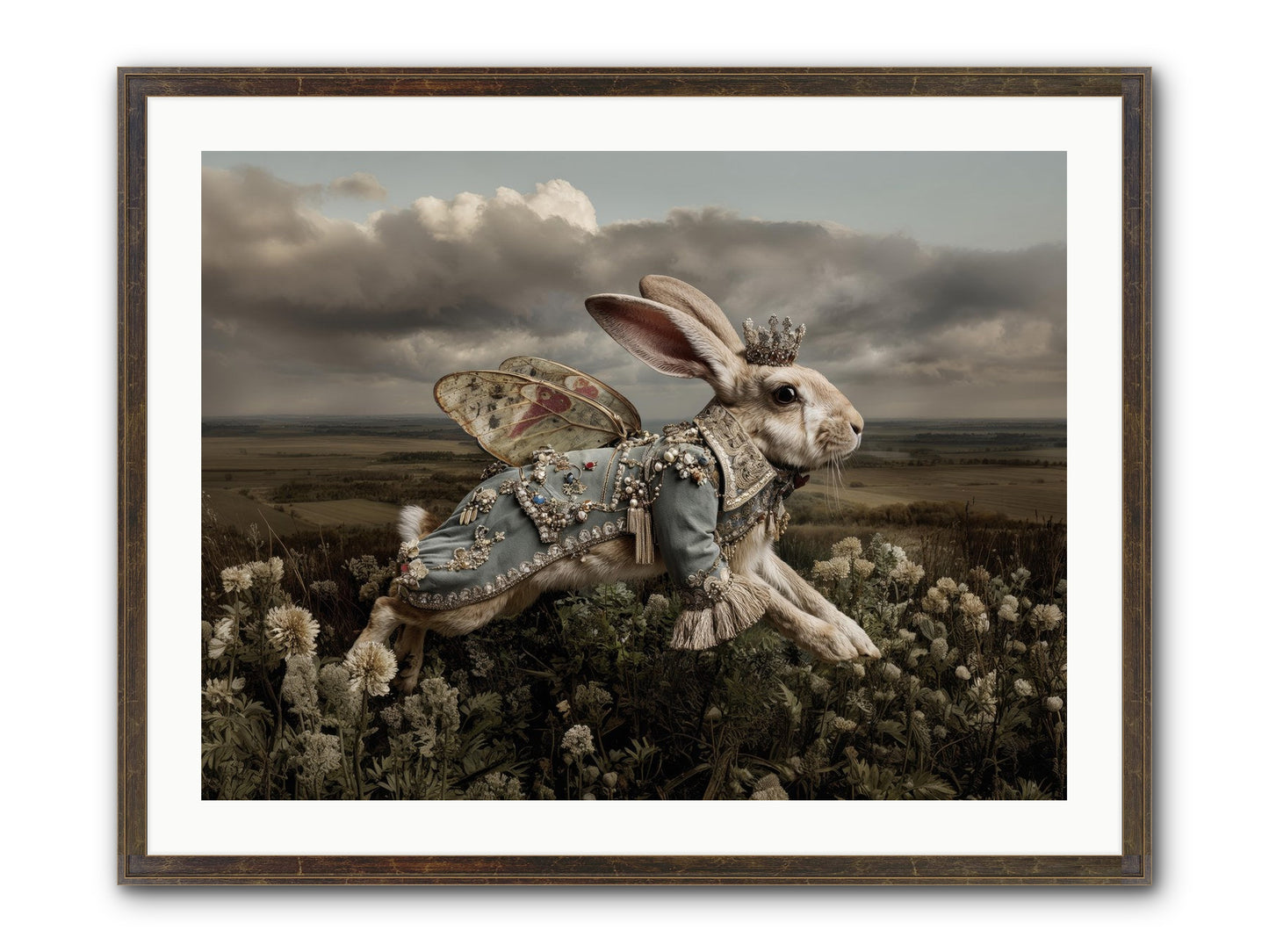 A Theory Of Bloom.No.2 Framed Print - Slimwoods Black/Gold 32x24