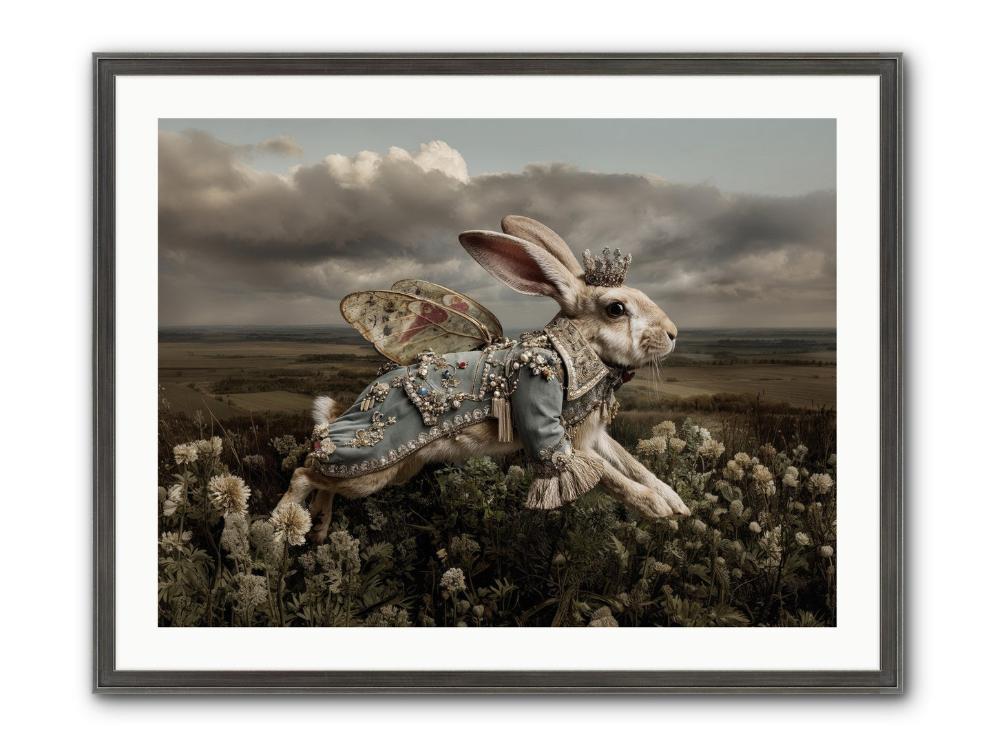 A Theory Of Bloom.No.2 Framed Print - Slimwoods Black/Silver 32x24