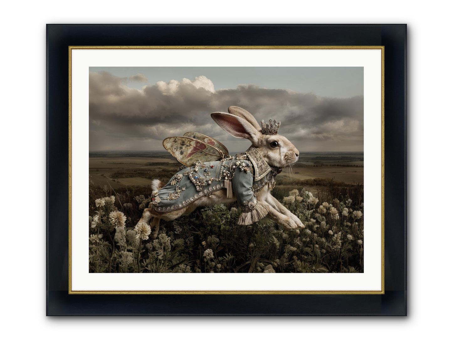A Theory Of Bloom.No.2 Framed Print - Wide Black w/Gold 32x24