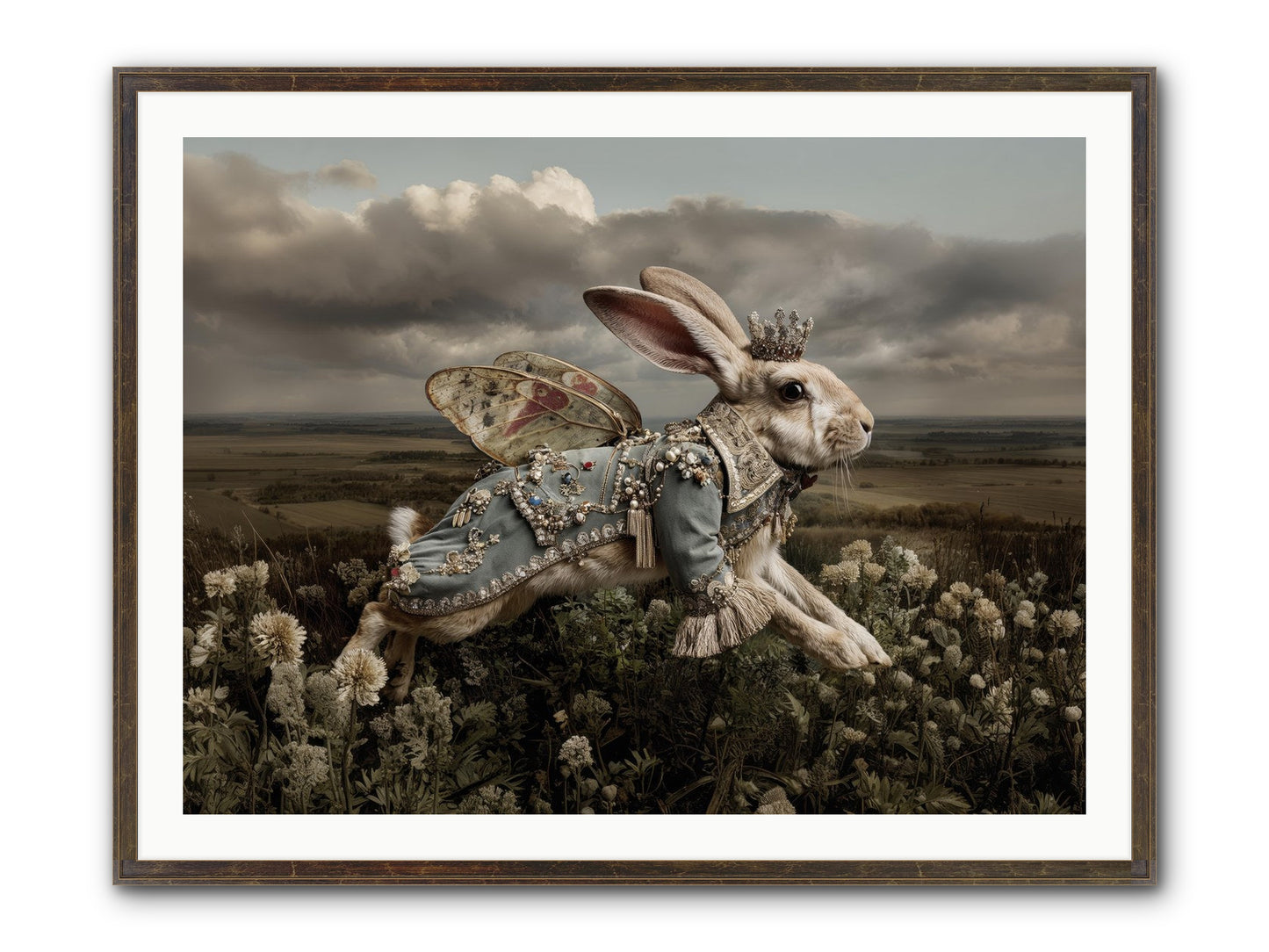 A Theory Of Bloom.No.2 Framed Print - Slimwoods Black/Gold 40x30