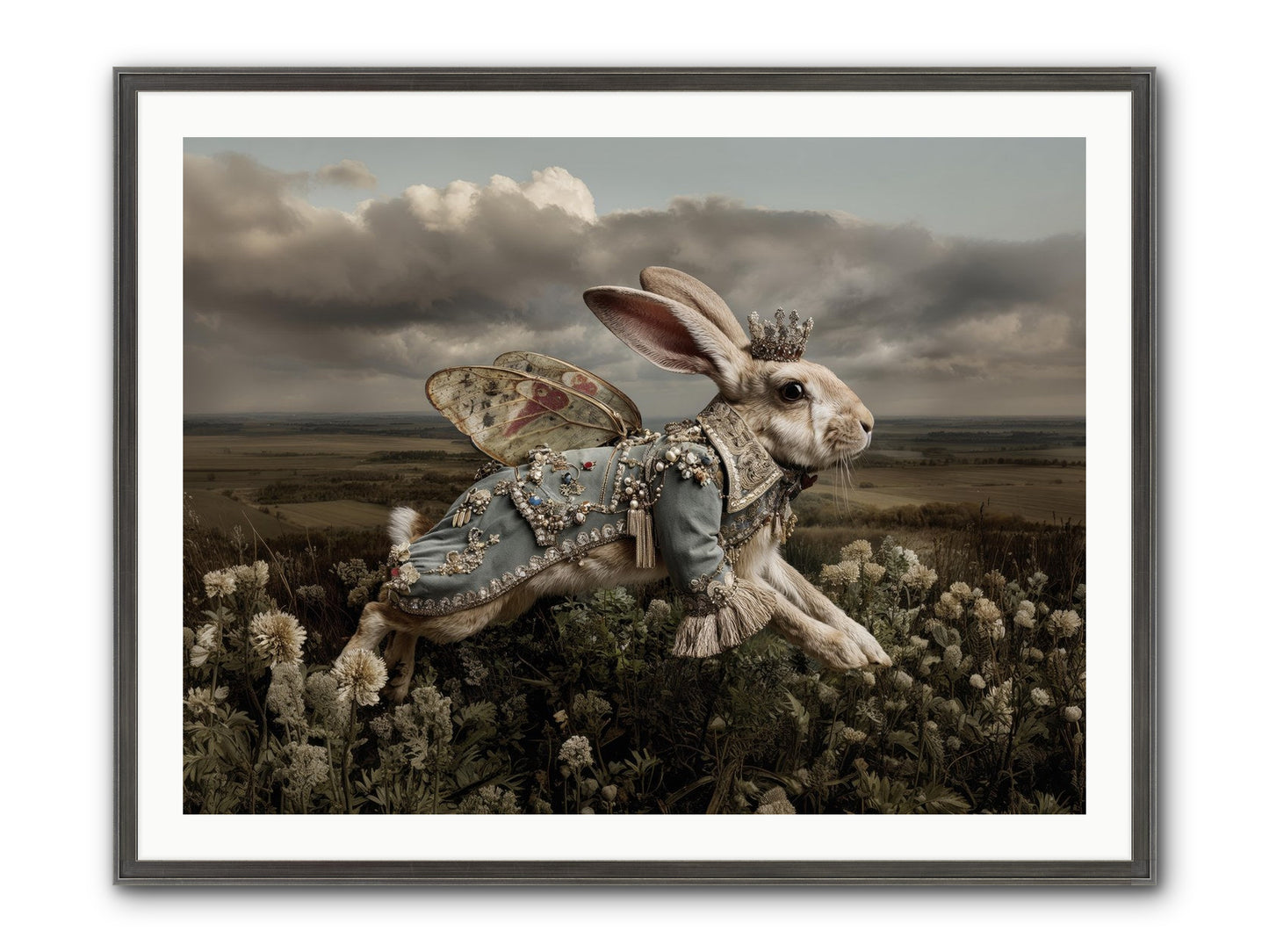 A Theory Of Bloom.No.2 Framed Print - Slimwoods Black/Silver 40x30