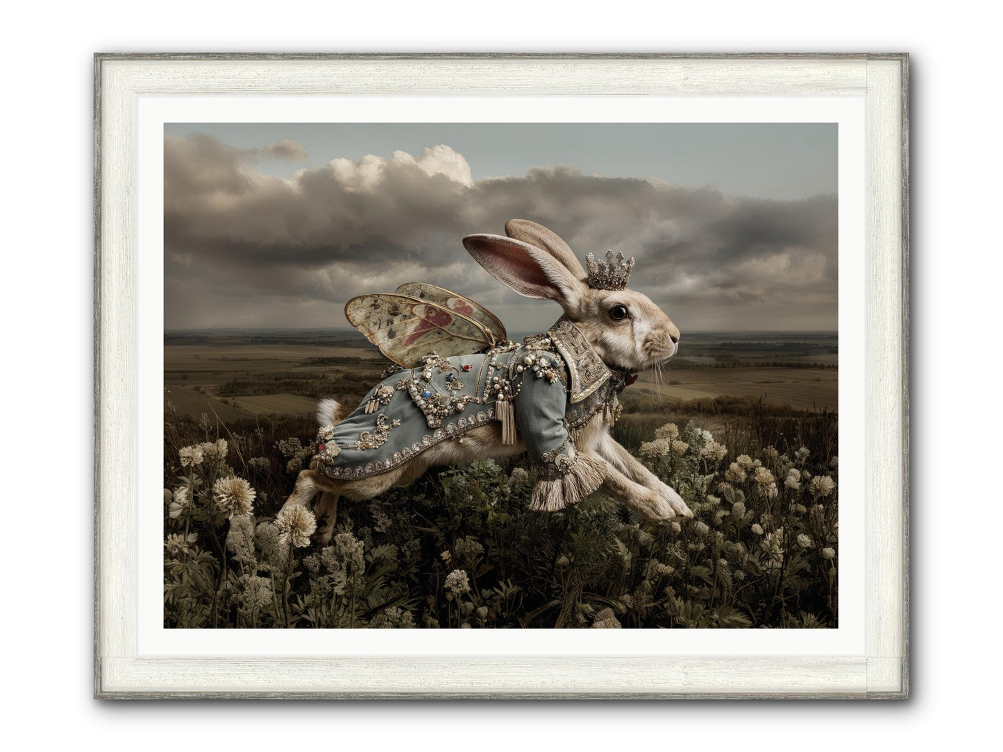 A Theory Of Bloom.No.2 Framed Print - Driftwood White 48x36