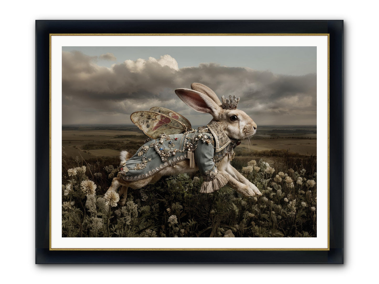 A Theory Of Bloom.No.2 Framed Print - Wide Black w/Gold 48x36