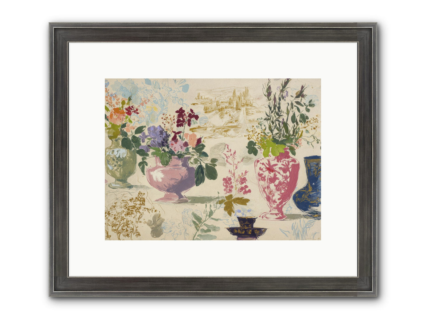 A Theory Of Teacups Framed Print - Slimwoods Black/Silver 12x9