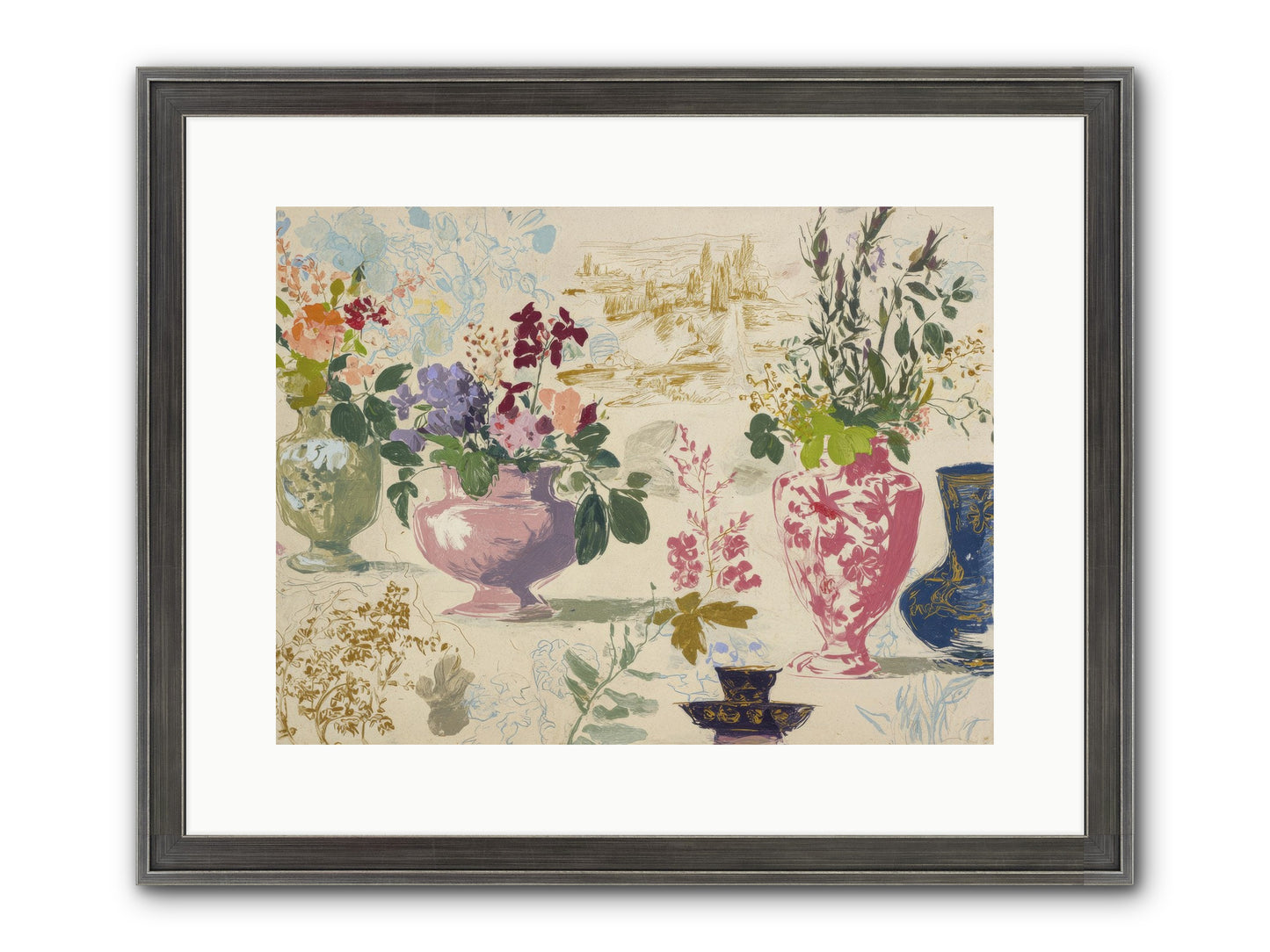 A Theory Of Teacups Framed Print - Slimwoods Black/Silver 16x12