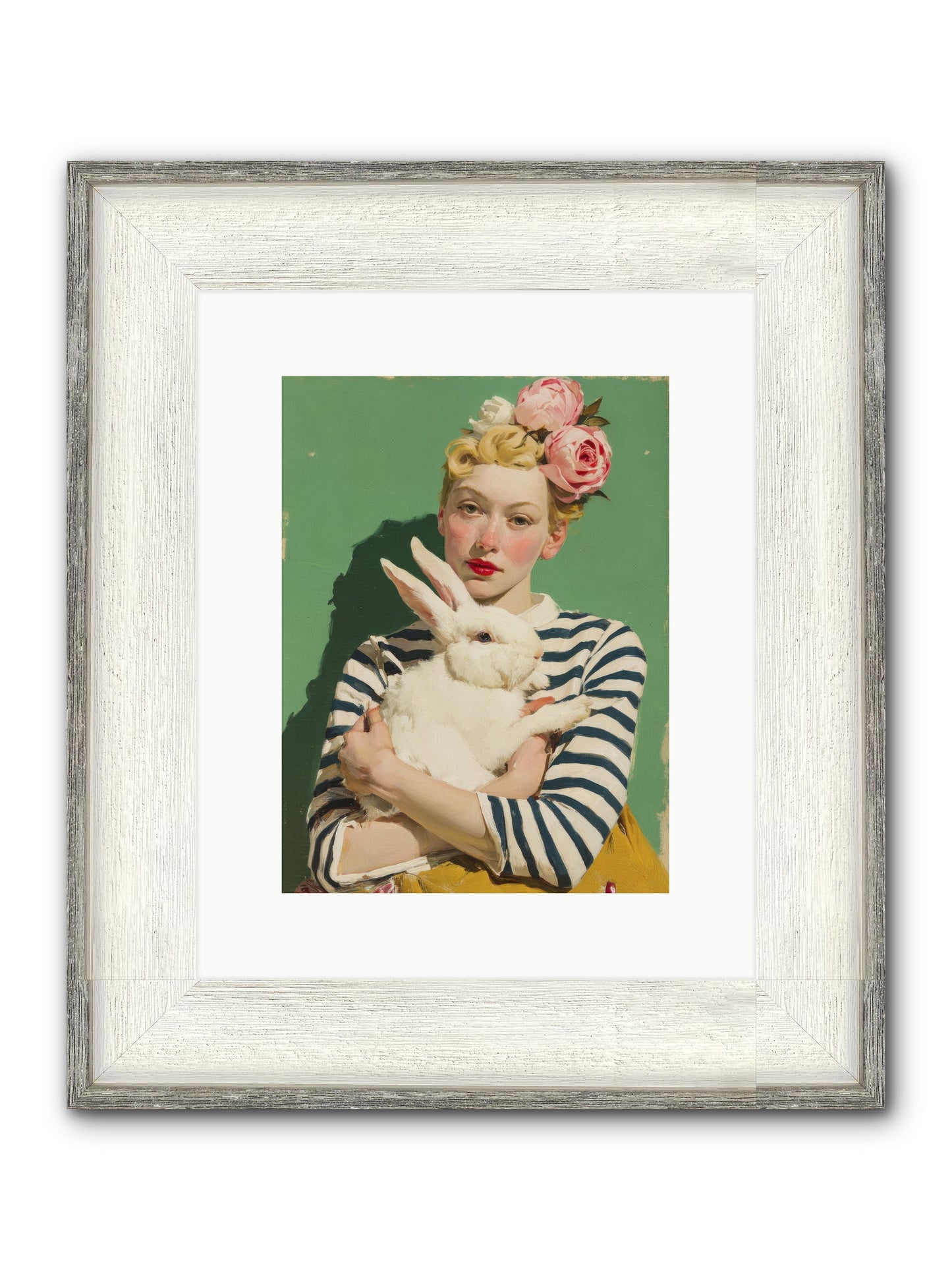 A Window Facing South Framed Print - Driftwood White 9x12