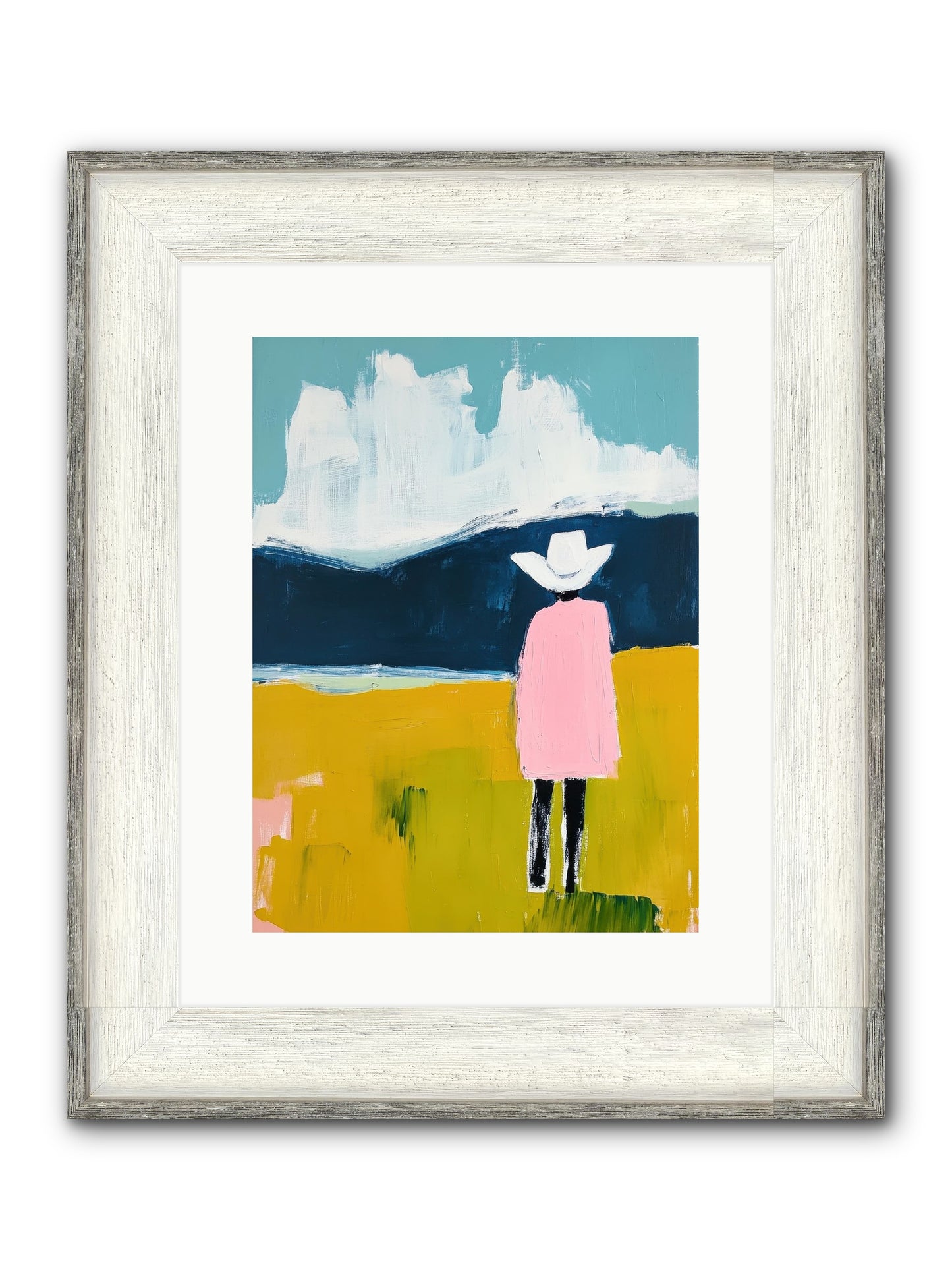 Abandoned Corral Framed Print - Driftwood White 12x16