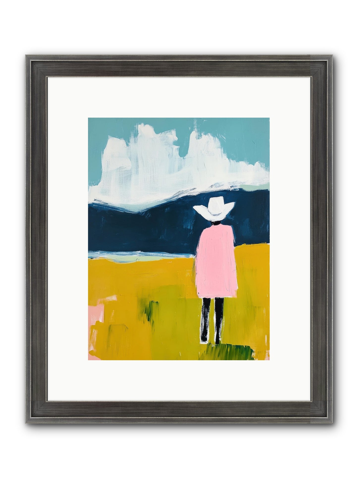 Abandoned Corral Framed Print - Slimwoods Black/Silver 9x12